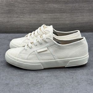 EUC Superga Off White Cotu Classic Unisex Sneaker Women's Size 7.5 Mens Size 6